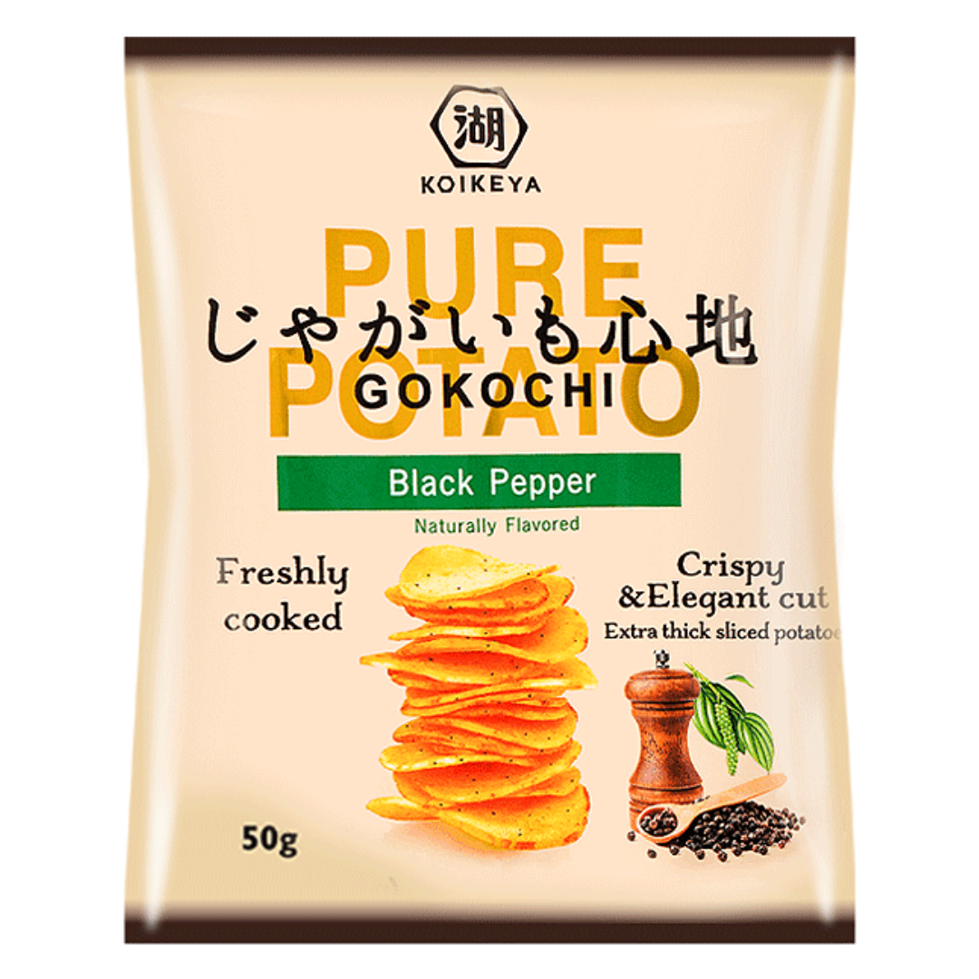 Black Pepper Potato Crisps KOIKEYA, 50 g