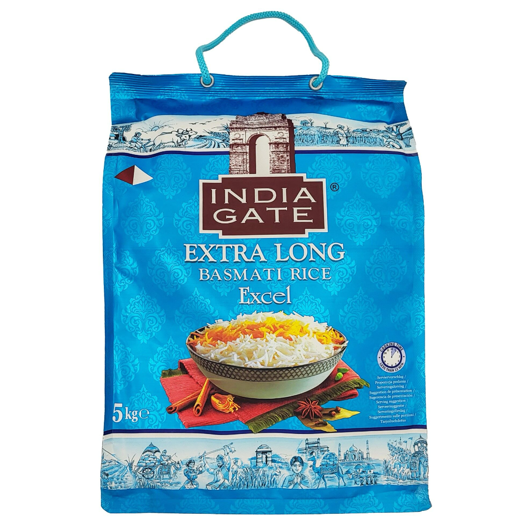 Ilgagrūdžiai basmati ryžiai Excel INDIA GATE, 5 kg