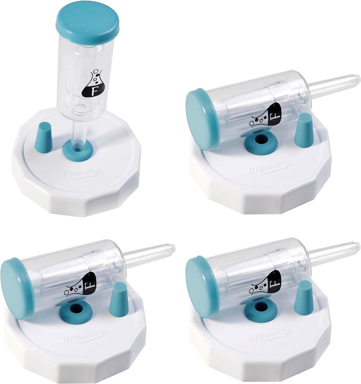 Fermentacijos sklendės siaurakakliams (70 mm) stiklainiams FERMENTOLOGY (4 vnt)