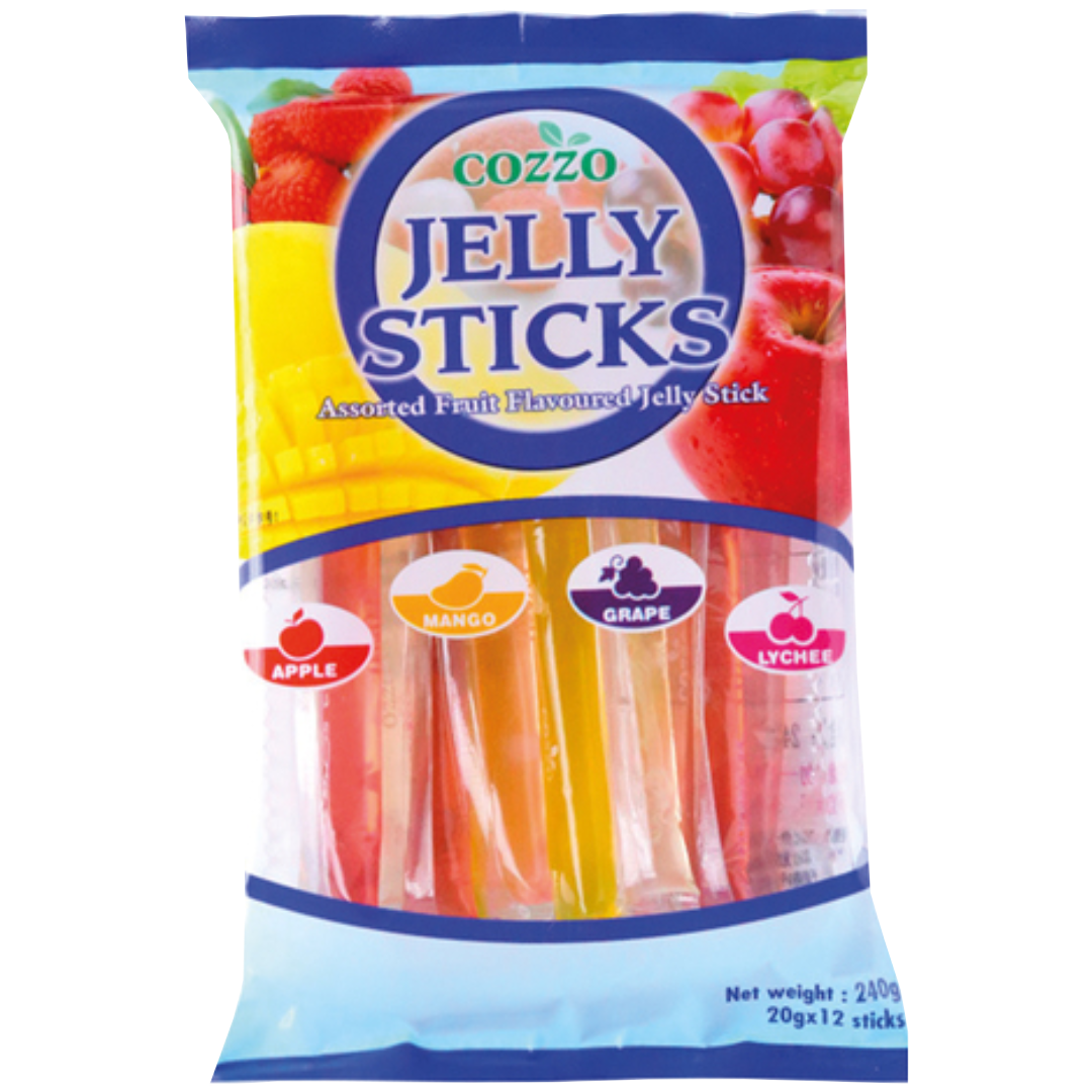 Fruit Flavoured Jelly Sticks COZZO, 240 g in a sachet
