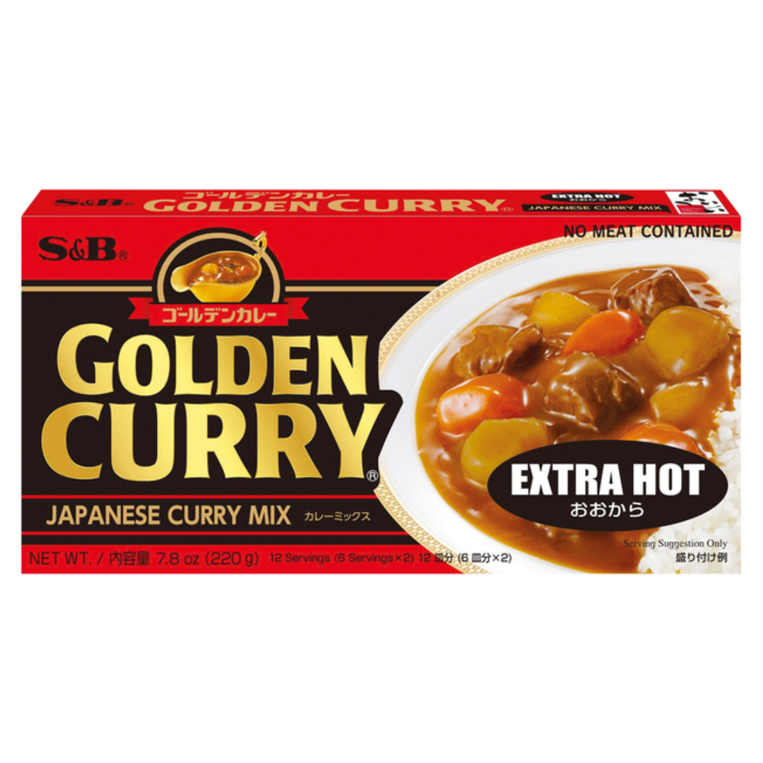 Itin aštrus karis Golden Curry S&B, 220 g