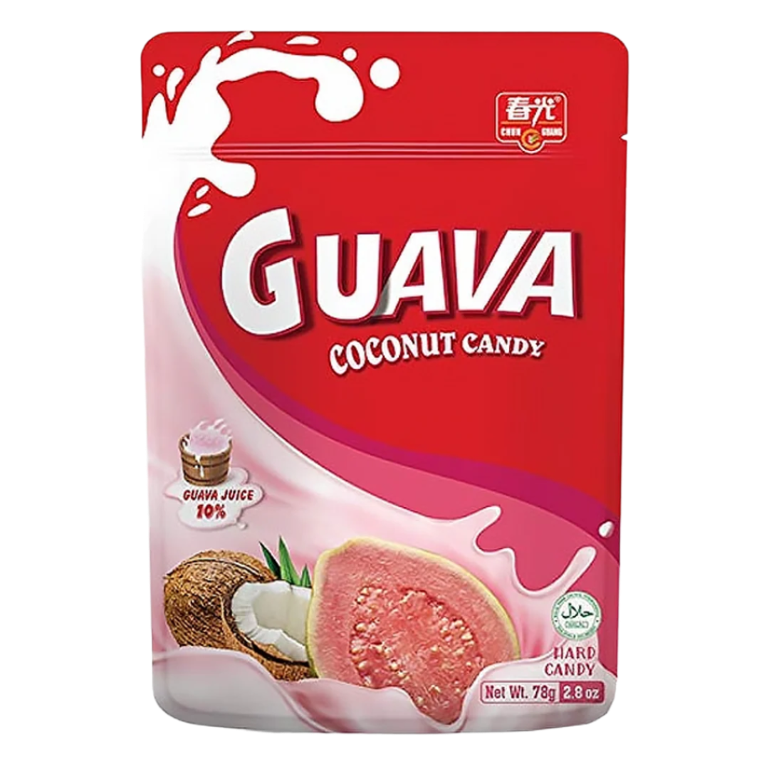 Gvajavos kokoso saldainiai CHUN GUANG, 78 g