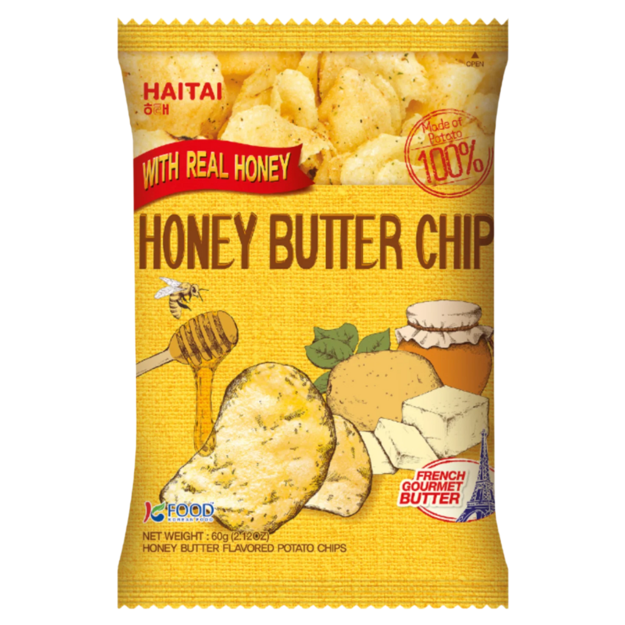 Medaus ir sviesto traškučiai HAITAI 60 g