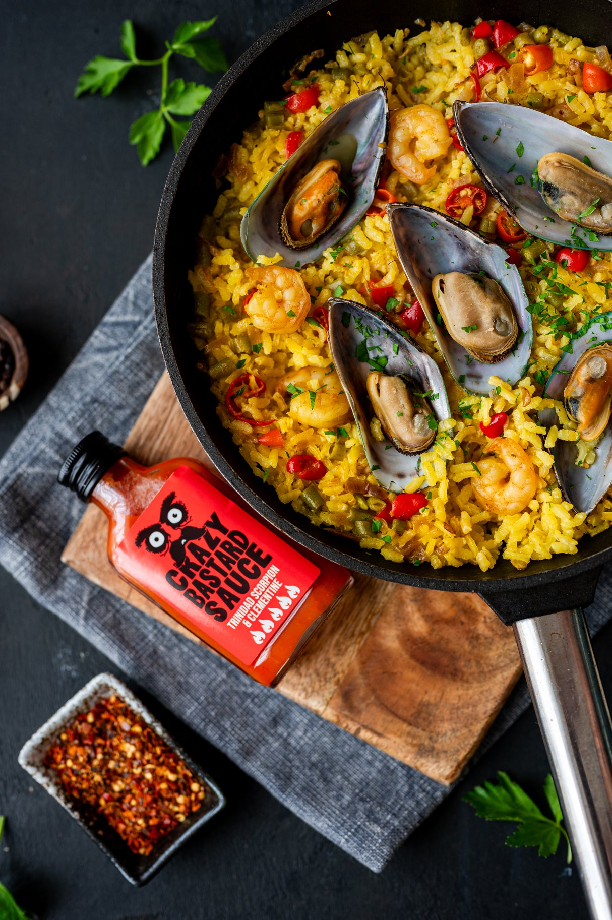 Aštrus padažas Trinidad Scorpion & Clementine CRAZY BASTARD, 100 ml