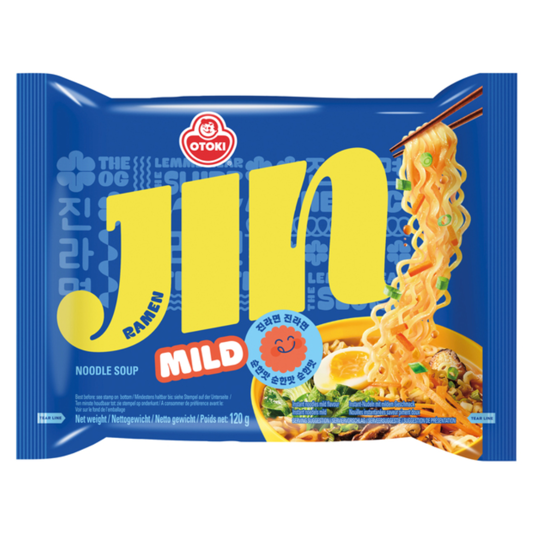 Greitai paruošiami makaronai Jin Ramen Mild OTTOGI, 120 g