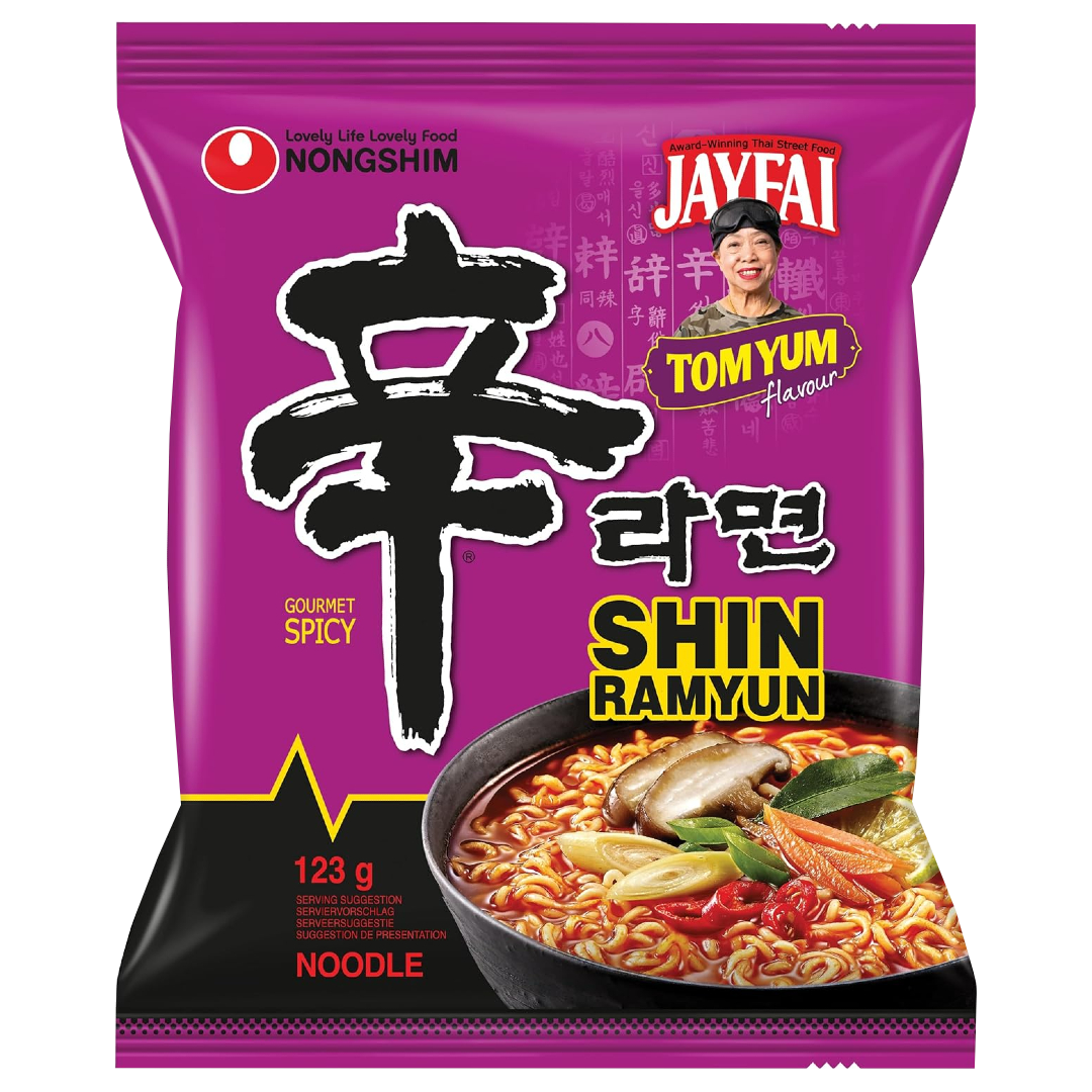 Instant Noodles Shin Ramyun Tom Yum NONGSHIM, 123 g in a sachet