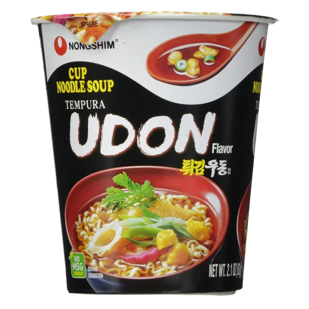 Greitai paruošiami makaronai tempura su vištiena puodelyje NONGSHIM, 62 g