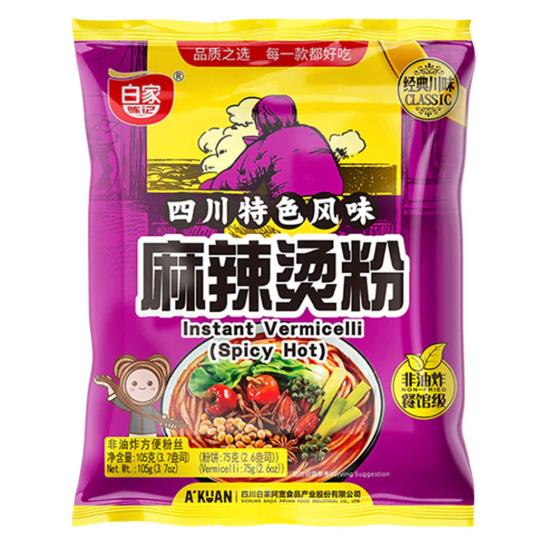 Greitai paruošiami aštrūs makaronai BAIJIA, 105 g