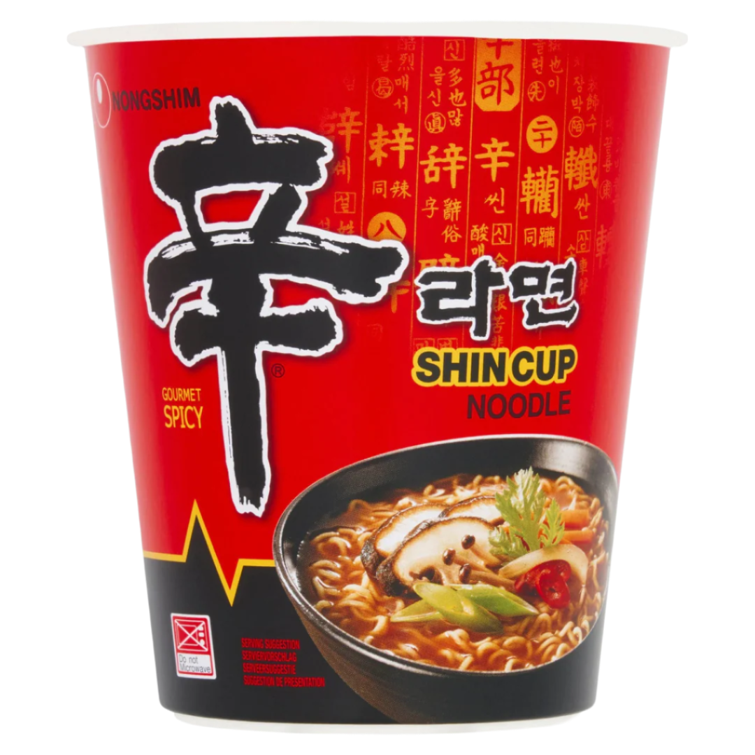 Greitai paruošiami makaronai Shin Ramyun puodelyje NONGSHIM, 68 g