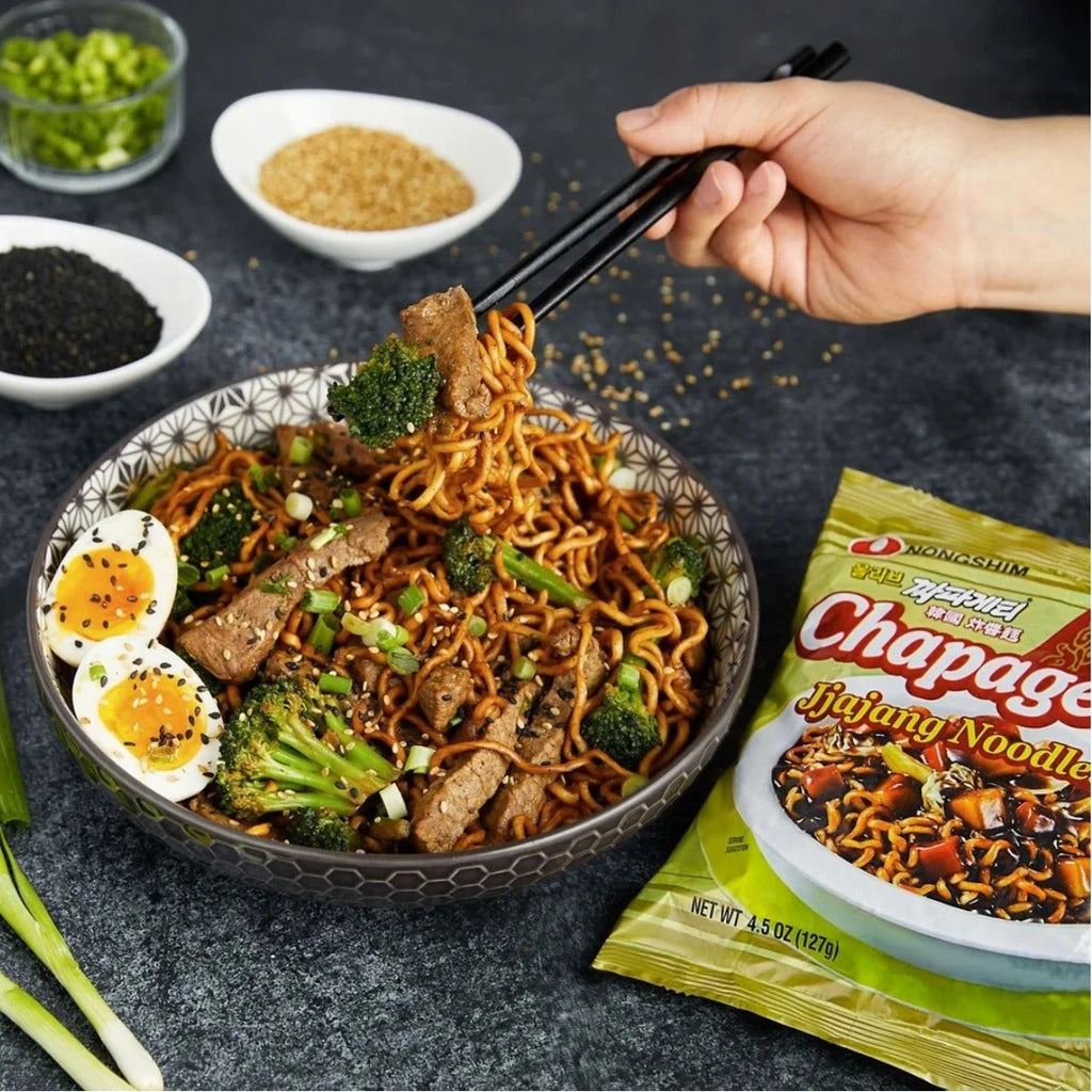 Greitai paruošiami makaronai Chapagetti NONGSHIM, 140 g