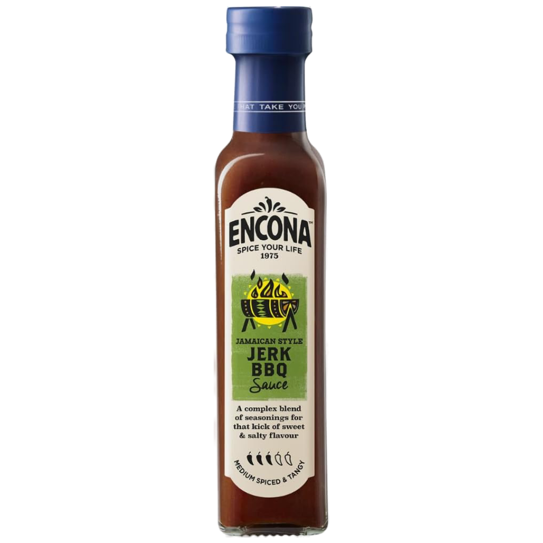 Jamaican Style Jerk BBQ Sauce ENCONA, 142 ml in a glass bottle