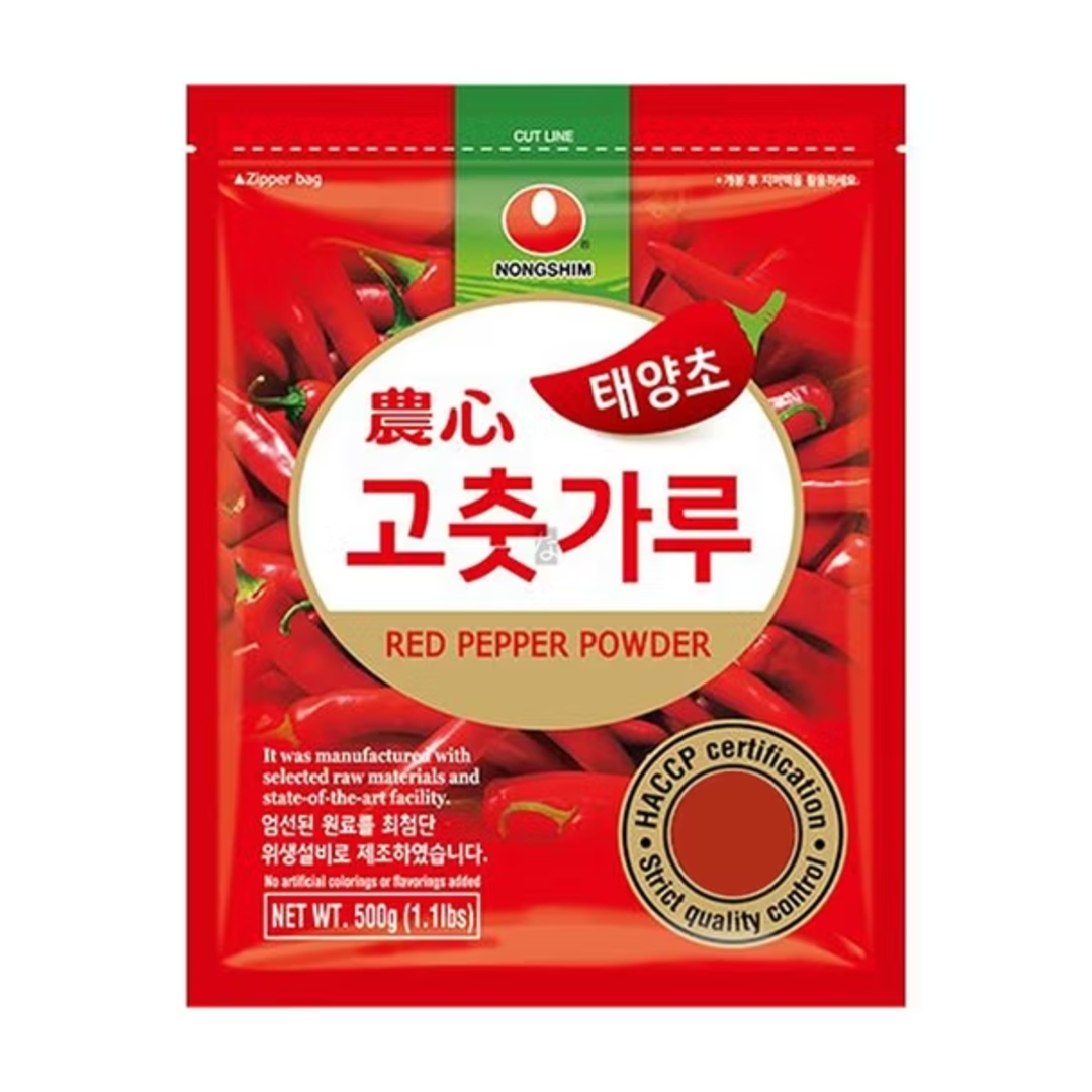 Korėjos raudonųjų pipirų smulkūs milteliai (Gochugaru) NONGSHIM, 454 g