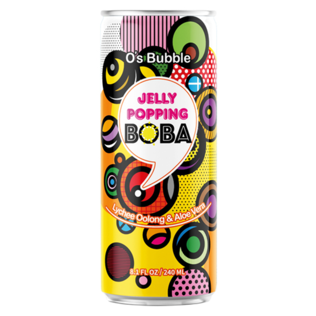 Ličių ir alavijų burbulinė arbata O'S BUBBLE, 240 ml