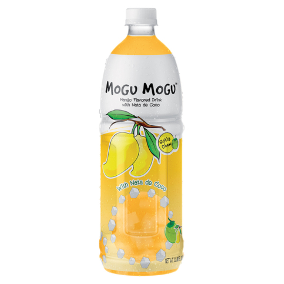 Mangų skonio gaivusis gėrimas su nata de coco MOGU MOGU, 1000 ml