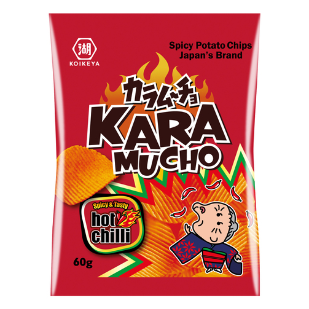 Aštrūs bulvių traškučiai Karamucho KOIKEYA, 60 g
