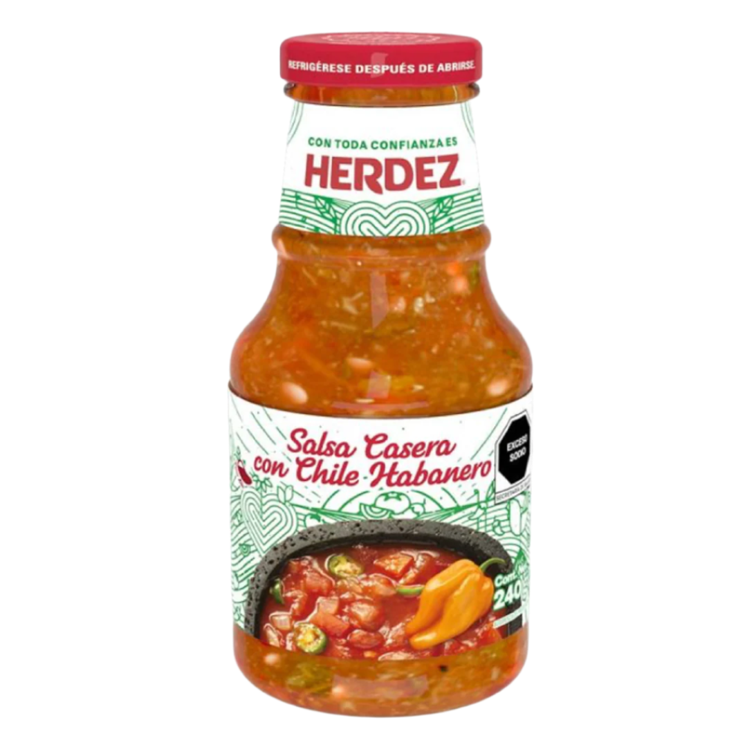 Salsa Casera su habanero HERDEZ (Stikliniame buteliuke), 240 g