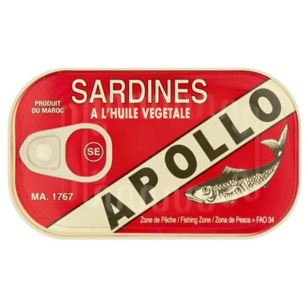 Sardinės augaliniame aliejuje APOLLO, 125 g