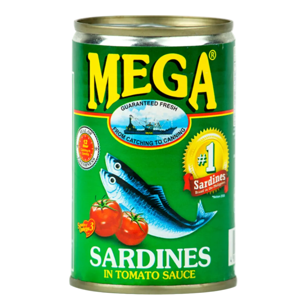 Sardinės pomidorų padaže MEGA, 155 g
