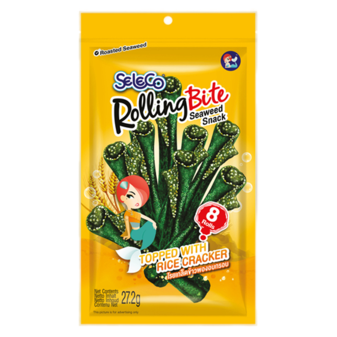 Seaweed Snack Rolls With Rice SELECO, 27 g sachet