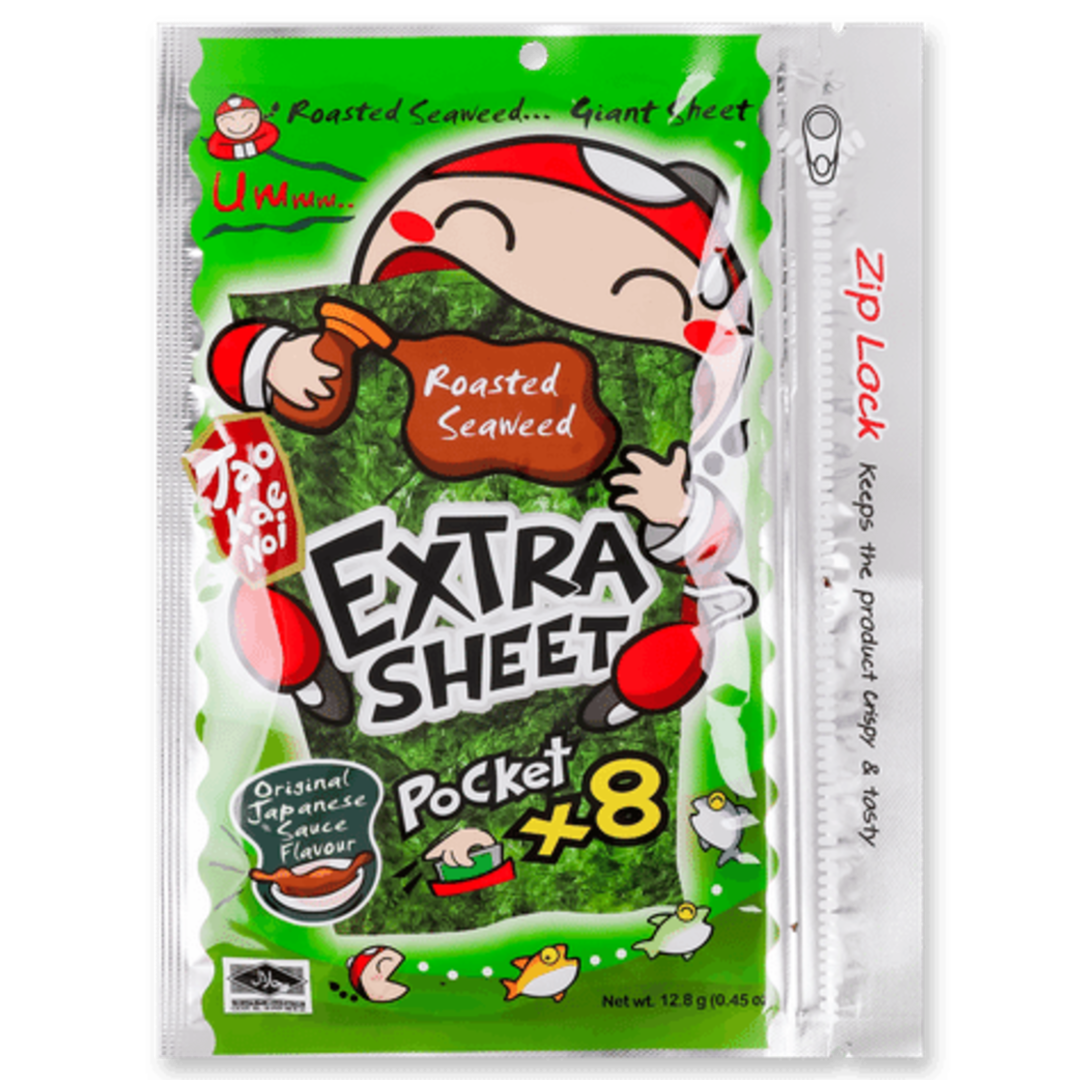 Jūros dumblių užkandis su japonišku padažu (8 lapeliai) TAOKAENOI, 12,8 g