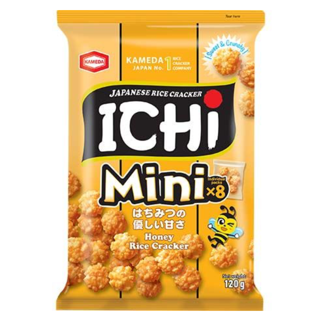 Shoyu medaus mini ryžių krekeriai ICHI, 120 g