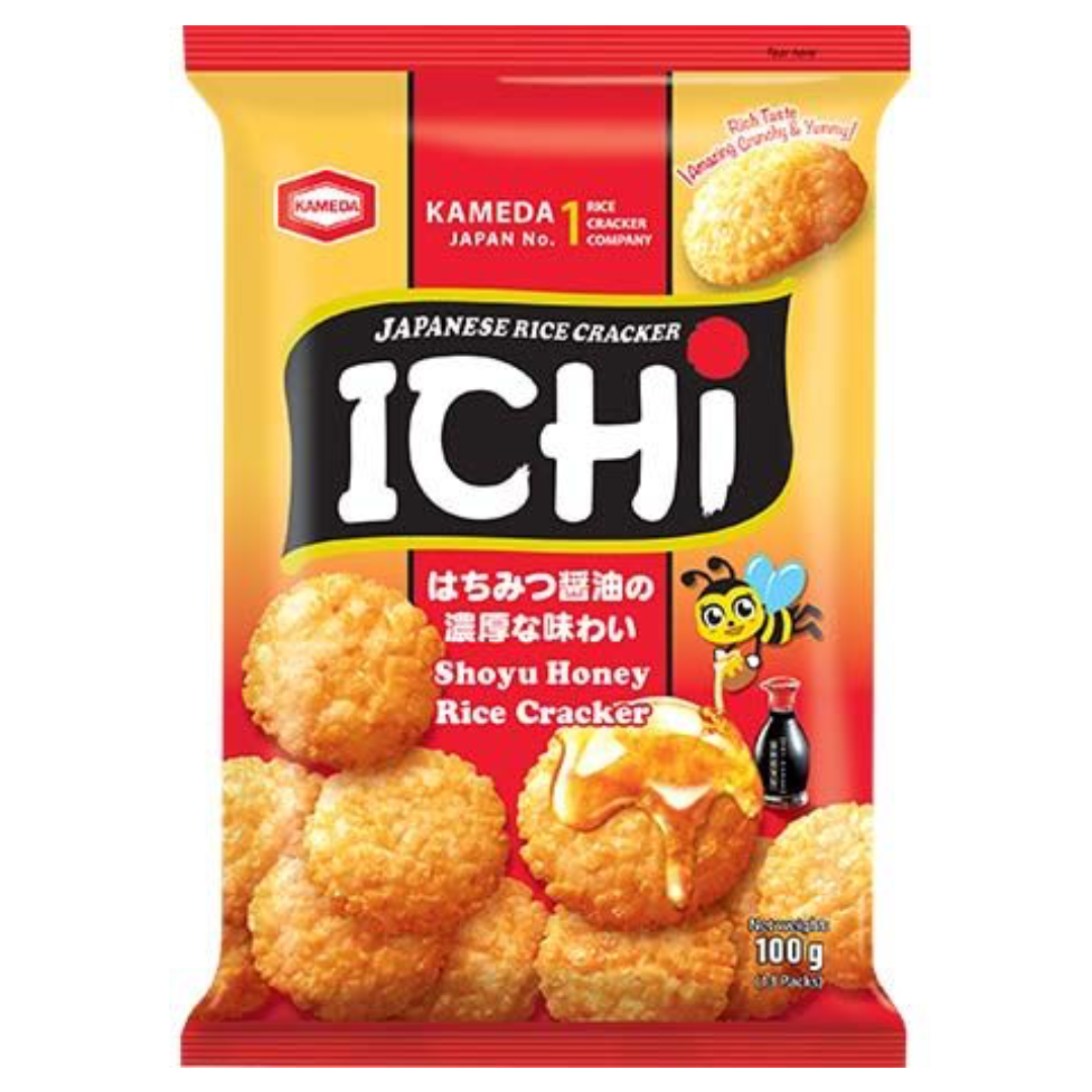 Shoyu medaus ryžių krekeriai ICHI, 100 g