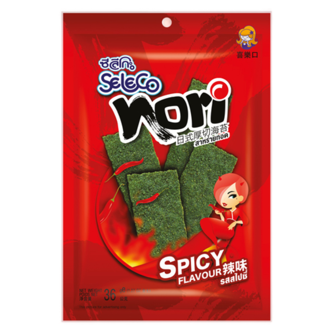 Spicy Seaweed Snack SELECO, 36 g sachet