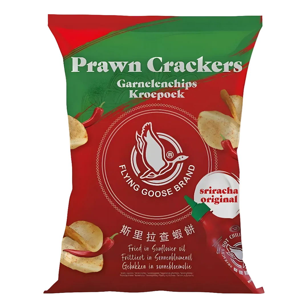 Sriracha krevečių traškučiai FLYING GOOSE, 80 g