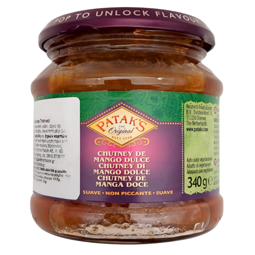 Saldus mangų čatnis PATAK'S, 340 g