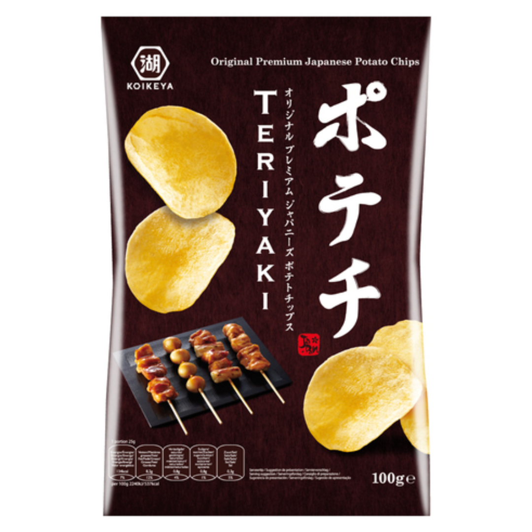 Teriyaki bulvių traškučiai KOIKEYA, 100 g