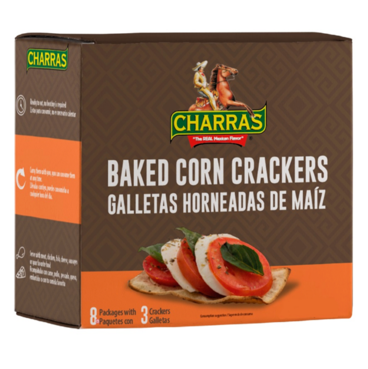 Baked Corn Crackers CHARRAS, 144 g