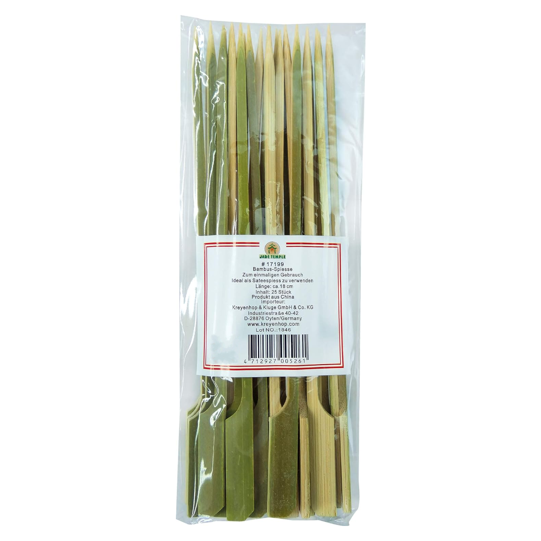 Bamboo Skewers JADE TEMPLE, 25 pcs, length 18 cm