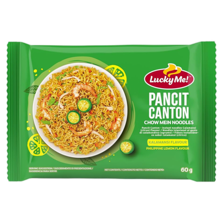 Calamansi Flavor Instant Noodles Pancit Canton LUCKY ME, 60 g
