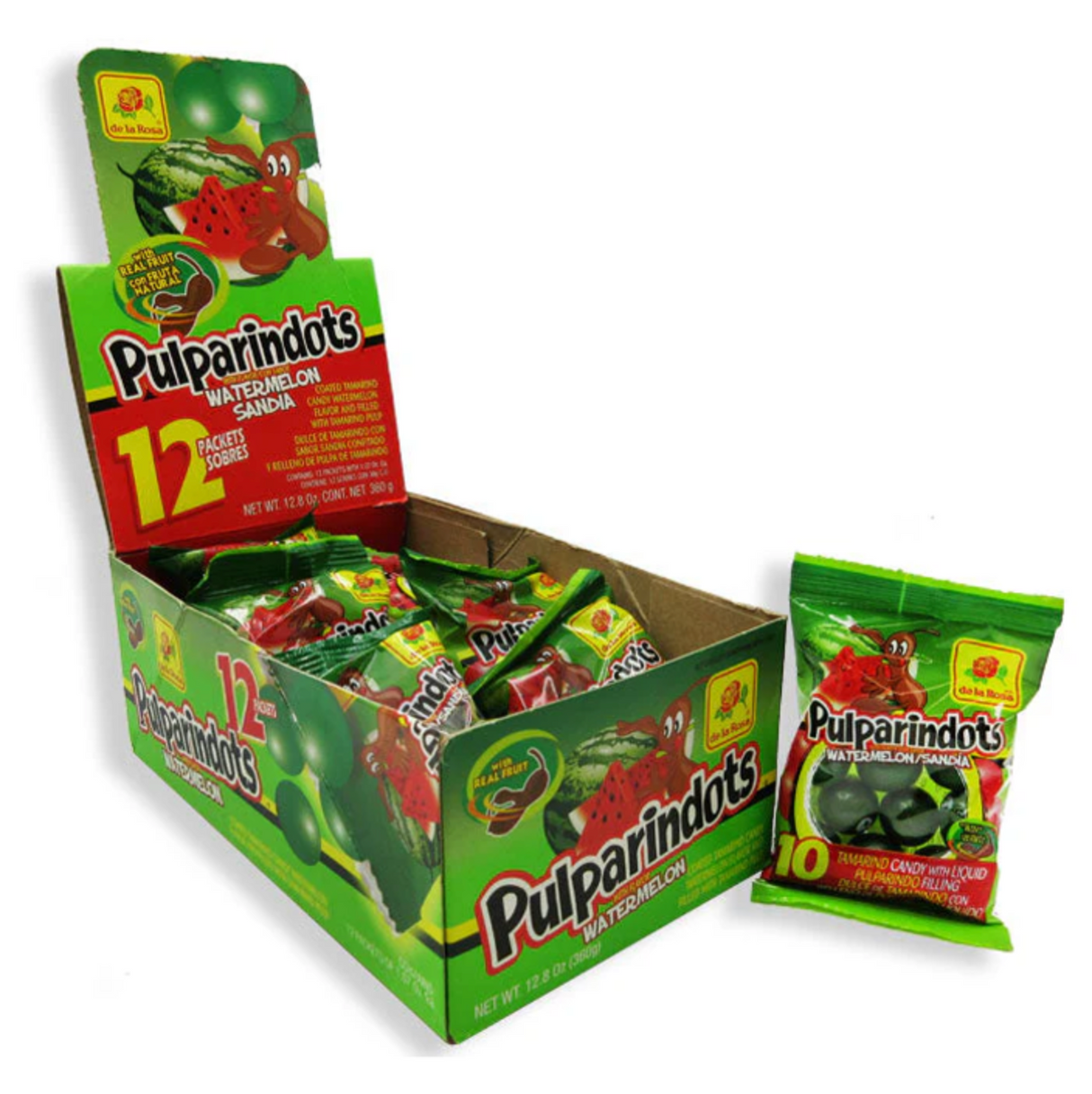 Candy Pulparindots Watermelon DE LA ROSA, 12 x 30 g