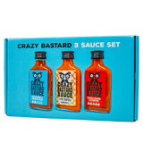 Karibų 3 padažų rinkinys dovanų dėžutėje CRAZY BASTARD, 3 x 100 ml