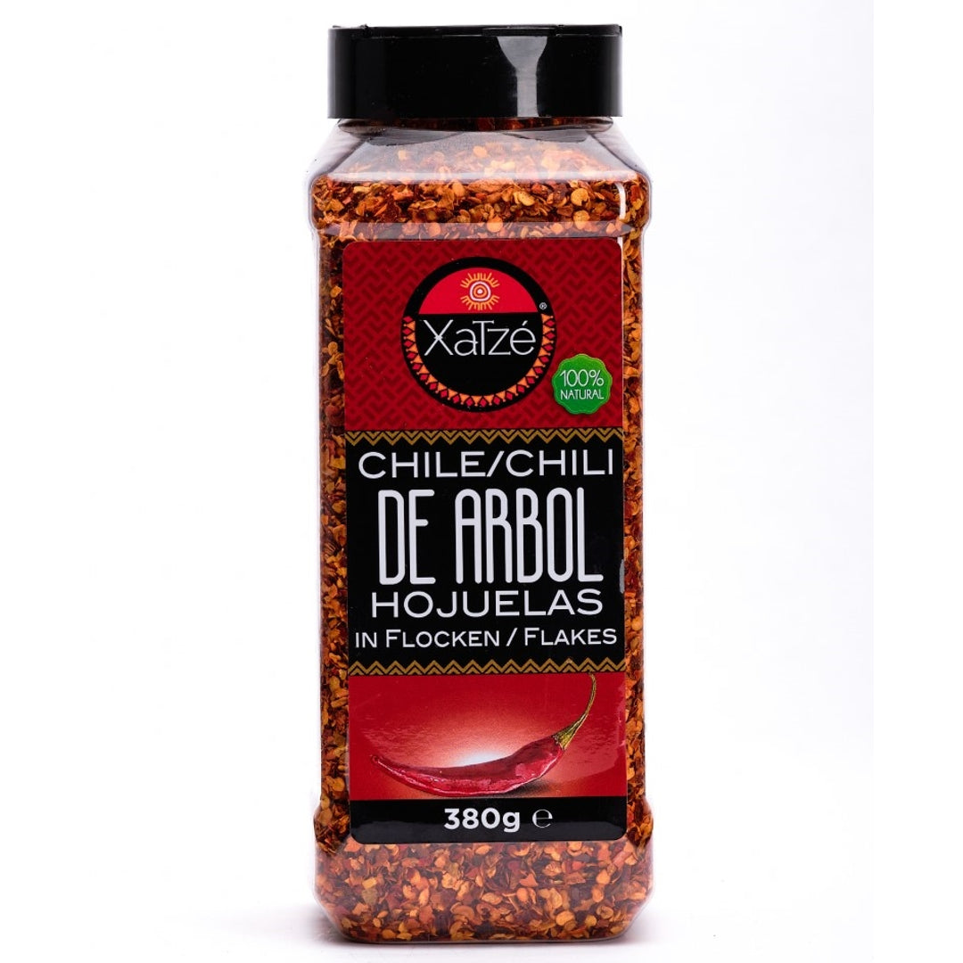 Chile Arbol Hojuelas (Dried Arbol Chilli Flakes) XATZE, 380 g