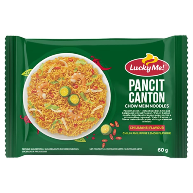 Chilli-Mansi Flavor Instant Noodles Pancit Canton LUCKY ME, 60 g