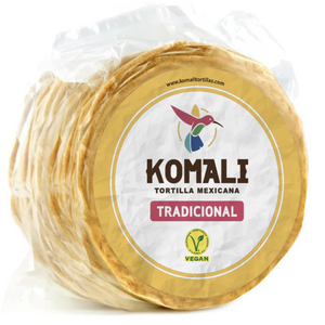 Kukurūzų tortiljos Traditional KOMALI, 1 kg ±15 cm