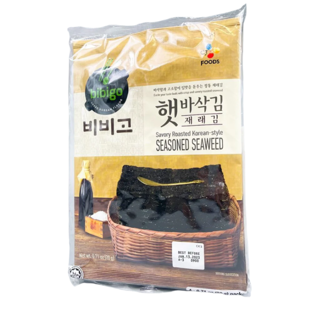 Crispy Seasoned Seaweed BIBIGO, 4 x 20 g