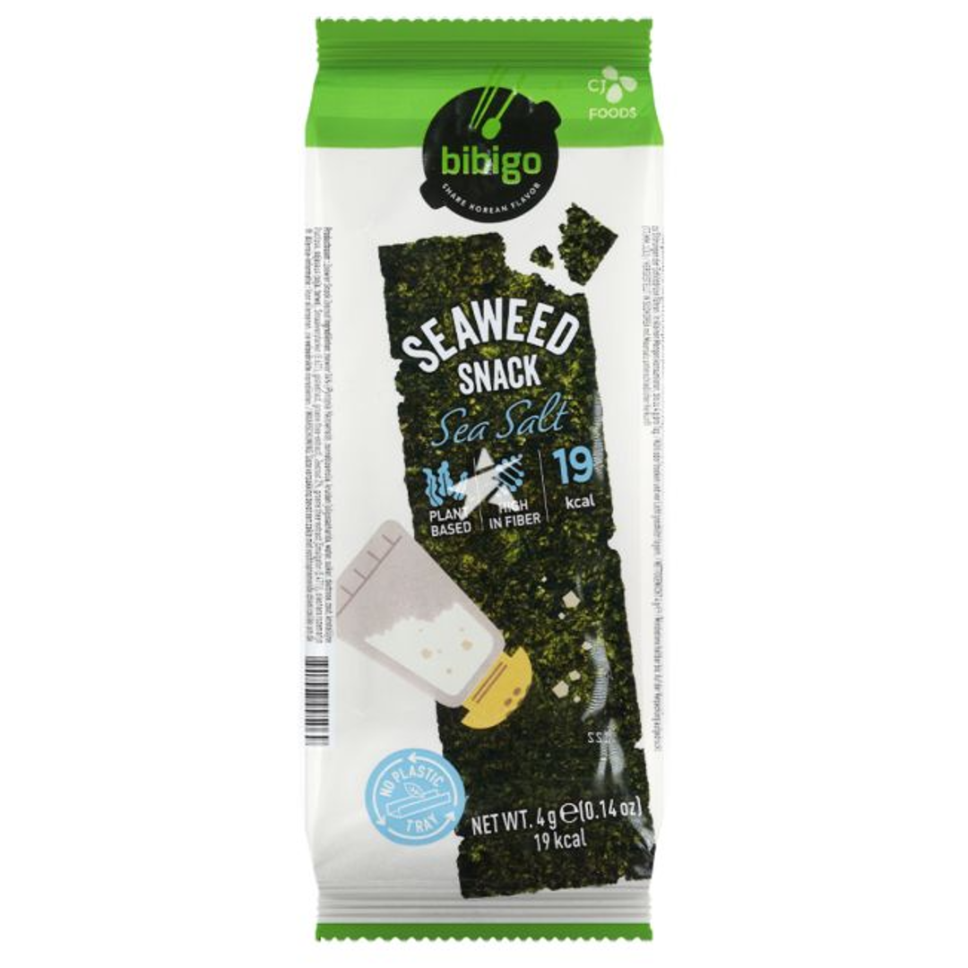 Crispy Seaweed Snack Sea Salt BIBIGO, 4 g