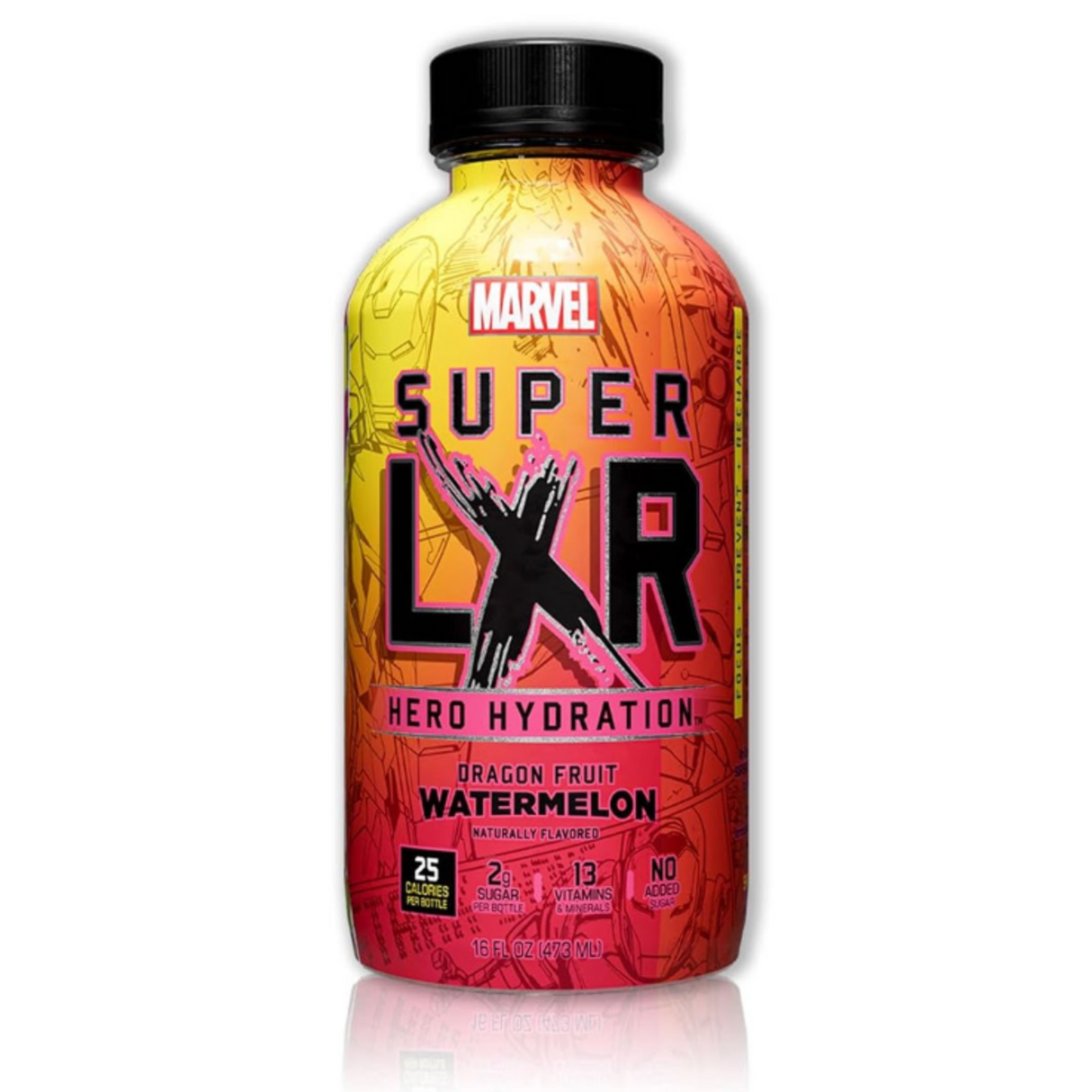 Dragonfruit Watermelon Flavor Drink Super LXR ARIZONA x MARVEL, 473 ml