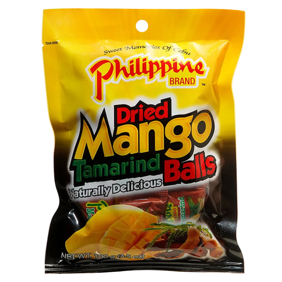 Džiovinti mango ir tamarindo rutuliukai PHILIPPINE BRAND, 100 g
