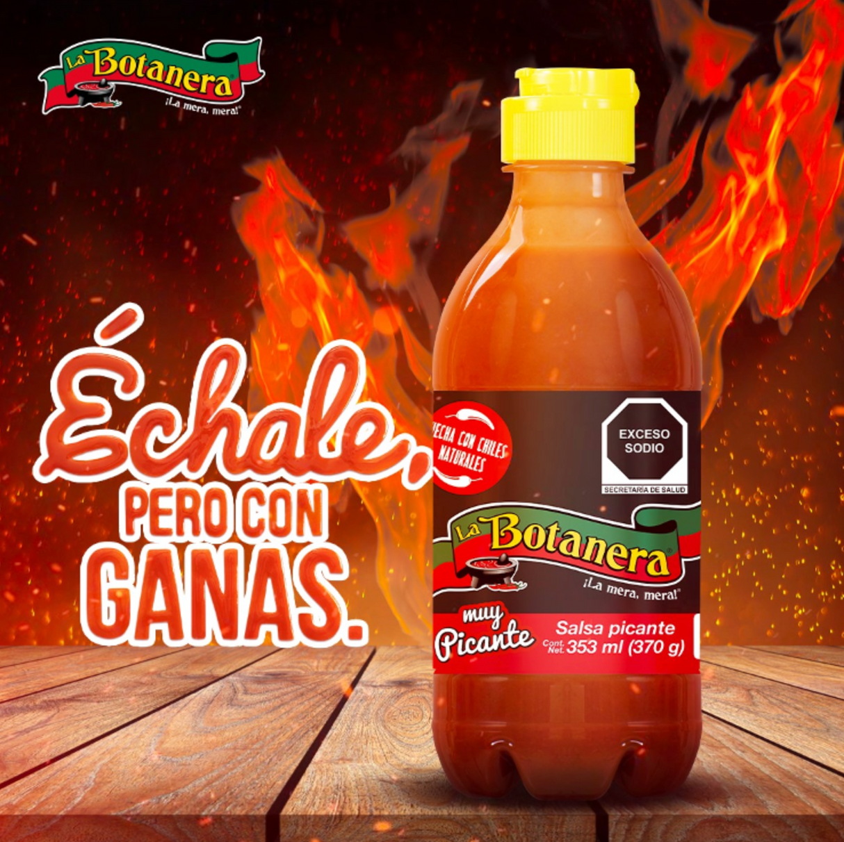 Extra Hot Sauce LA BOTANERA, 370 g