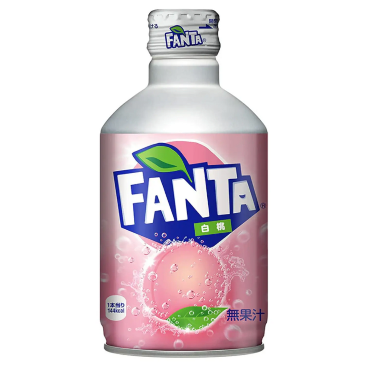 Fanta White Peach Metal Bottle, 300 ml