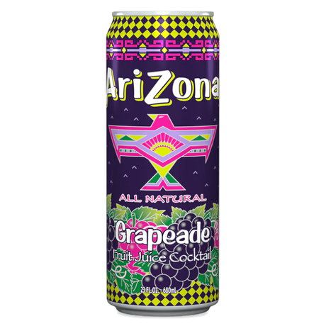Fruit Juice Cocktail Grapeade ARIZONA, 650 ml can