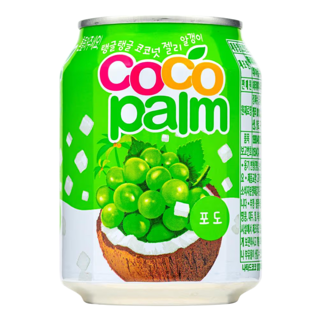 Grape Drink with Nata de Coco Palm HAITAI, 238 ml