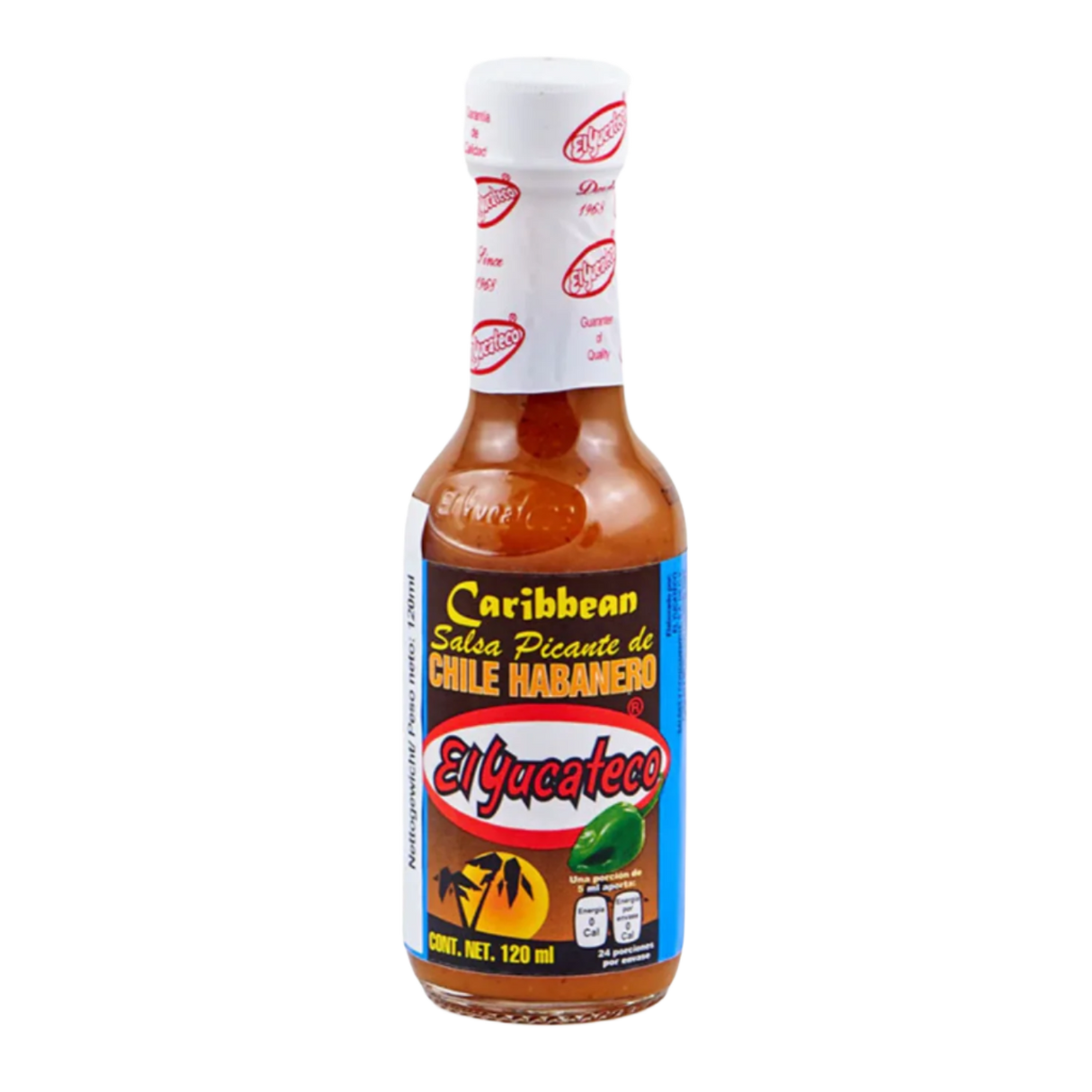 Habanero Carribean Hot Sauce EL YUCATECO, 120 ml