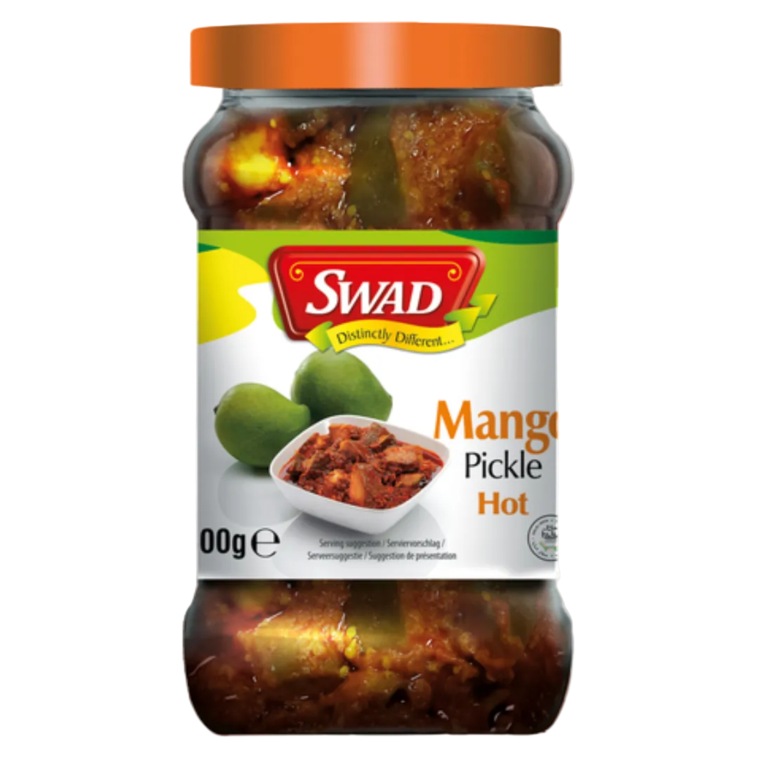 Hot Mango Pickle SWAD, 300 g glass jar