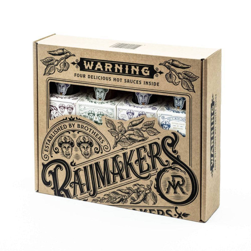 Hot Sauce Gift Set RAIJMAKERS HEETMAKERS, 4 x 150 ml