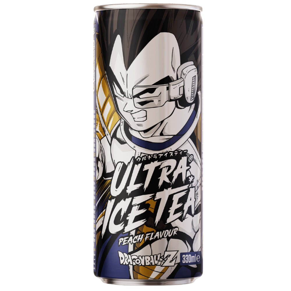 Persikų skonio šalta arbata Dragon Ball Z - Vegeta ULTRA ICE TEA, 330 ml